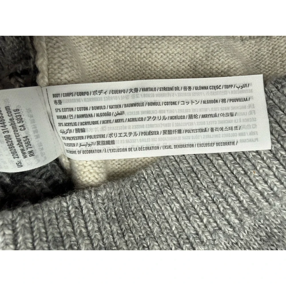 Abercrombie Kids Moose Mountain Landscape Graphic Knit Sweater Size 15/16